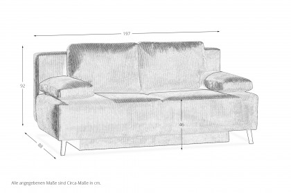 George-Sleep von Restyl - Schlafsofa rosa