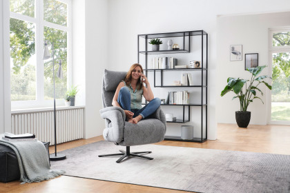 Felix Style Lazyline von Polsteria - Relaxsessel grau
