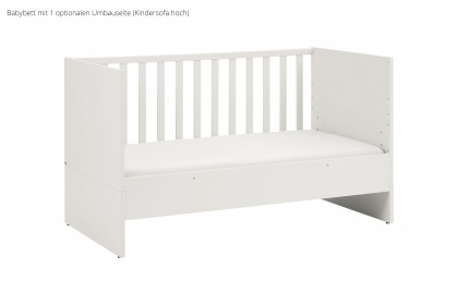 Little Snu von Paidi - Bett weiß 70x140 cm mit vielen Umbaufunktionen
