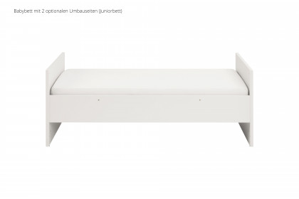 Little Snu von Paidi - Bett weiß 70x140 cm mit vielen Umbaufunktionen