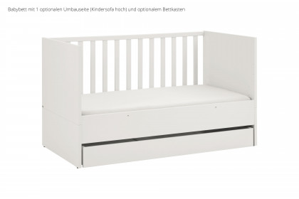 Little Snu von Paidi - Bett weiß 70x140 cm mit vielen Umbaufunktionen