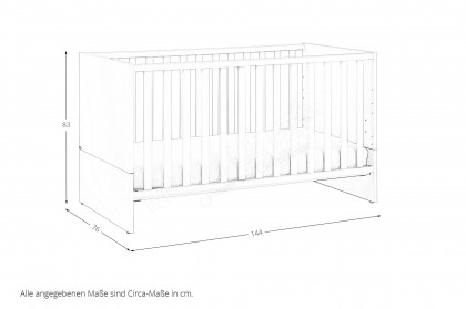 Little Snu von Paidi - Bett weiß 70x140 cm mit vielen Umbaufunktionen