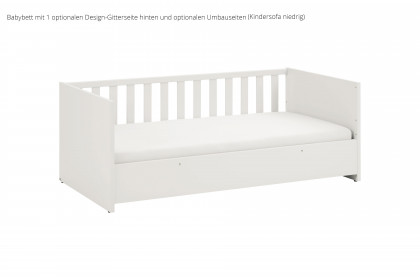 Little Snu von Paidi - Bett weiß 70x140 cm mit vielen Umbaufunktionen