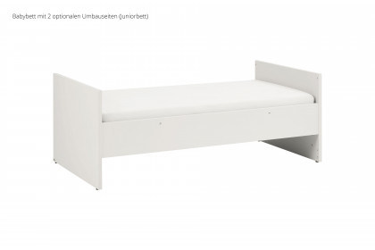 Little Snu von Paidi - Bett weiß 70x140 cm mit vielen Umbaufunktionen