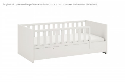 Little Snu von Paidi - Bett weiß 70x140 cm mit vielen Umbaufunktionen