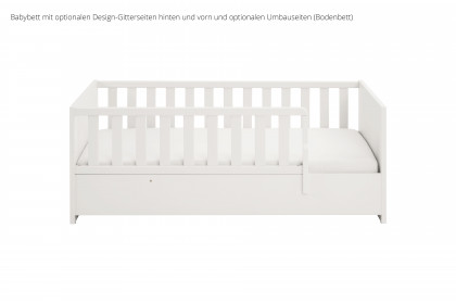 Little Snu von Paidi - Bett weiß 70x140 cm mit vielen Umbaufunktionen