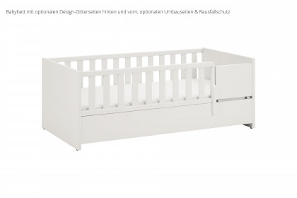 Little Snu von Paidi - Bett weiß 70x140 cm mit vielen Umbaufunktionen