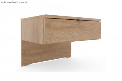 Malta von Wiemann - Bett 160x200 cm Eiche teilmassiv mit Polsterkopfteil