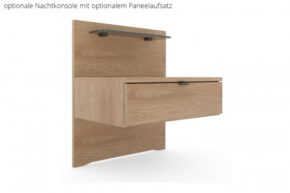 Malta von Wiemann - Bett 160x200 cm Eiche teilmassiv mit Polsterkopfteil