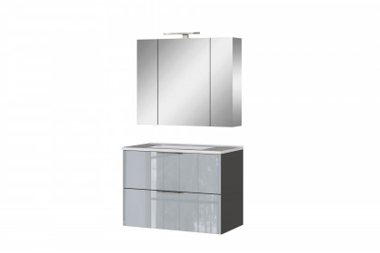 GW-Vasio von Germania - Badezimmer in Graphit/ Silbergrau