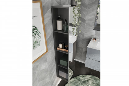 GW-Vasio von Germania - Badezimmer in Graphit/ Silbergrau