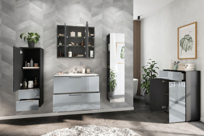 GW-Vasio von Germania - Badezimmer in Graphit/ Silbergrau