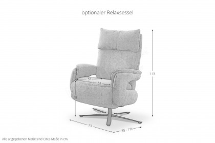 Felix von Polsteria - Polstergarnitur rechts grau