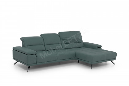 PN-EM19074 von Polinova - Ledersofa Variante rechts opal