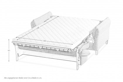 Lucy-Sleep von Restyl - Schlafsofa beige