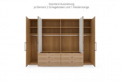 Malta von Wiemann - Schlafzimmer Eiche teilmassiv - Champagnerglas