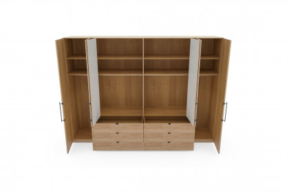 Malta von Wiemann - Schlafzimmer Eiche teilmassiv - Champagnerglas