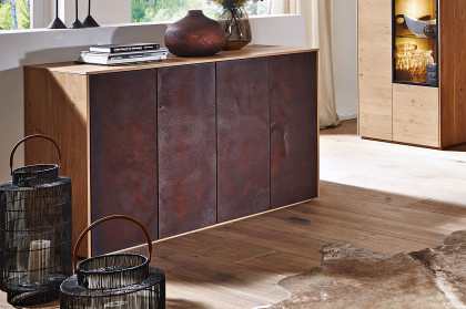 Selecto von Schösswender - Sideboard SE 12 Wildeiche/ Metall Rost