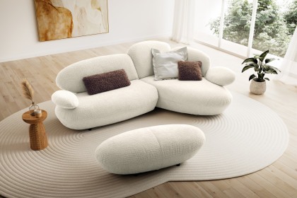 KOINOR Stones - Designersofa Variante rechts weiß