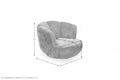 Muriel von ED-Lifestyle - Einzelsessel winter moss