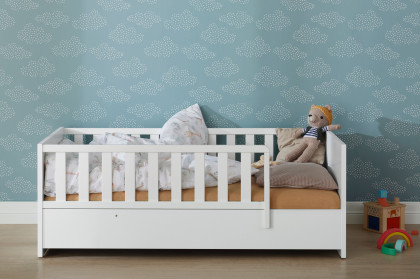 Little Snu von Paidi - bodennahes Kinderbett weiß 70x140 cm