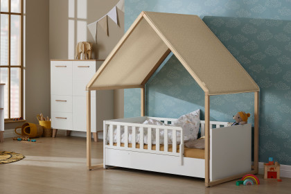 Little Snu von Paidi - bodennahes Kinderbett weiß 70x140 cm