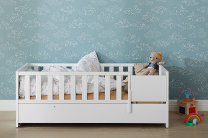 Little Snu von Paidi - bodennahes Kinderbett weiß 70x140 cm