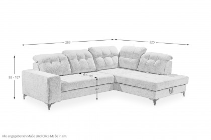 Varadero von ED-Lifestyle - Ecksofa rechts anthrazit