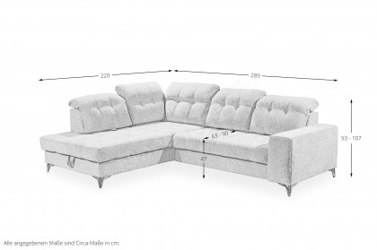 Varadero von ED-Lifestyle - Ecksofa links anthrazit