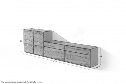 Selecto von Schösswender - Lowboard SE 18UL Wildeiche barrique geölt