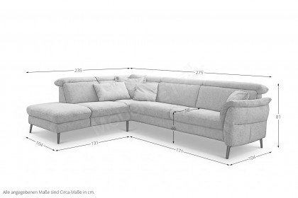 Felix von Polsteria - Polstergarnitur links grau