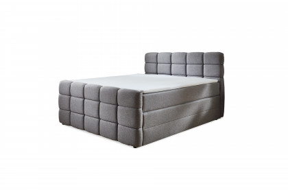 Lugano-Dream von Sofa-Team - System-Boxspringbett in Hellgrau