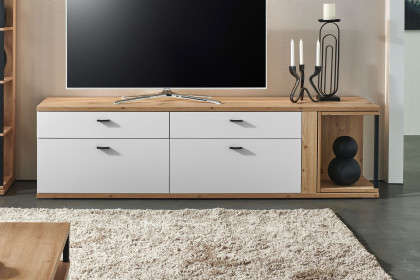 Modica von IDEAL Möbel - Lowboard in Eiche und weiß