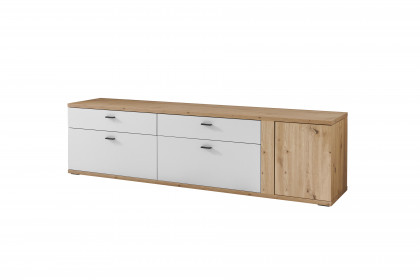 Modica von IDEAL Möbel - Lowboard in Eiche und weiß