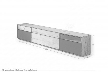Selecto von Schösswender - Lowboard SE 19UL Wildeiche/ Schiefer
