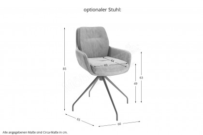 Glarus Mels von SIT Mobilia - Esstisch in Nussbaum