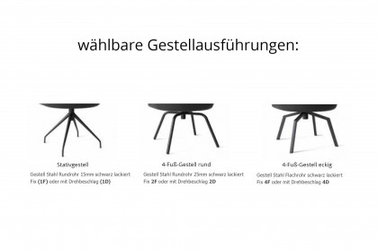 Glarus Mels von SIT Mobilia - Esstisch in Nussbaum