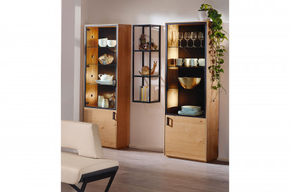 Selecto von Schösswender - Vitrine SE 34R Wildeiche/ Samtlack