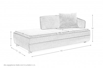 Ilka-Sleep von Bali - Einzelliege mit Schlaffunktion in Gelb