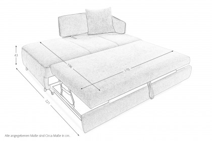 Ilka-Sleep von Bali - Einzelliege mit Schlaffunktion in Gelb