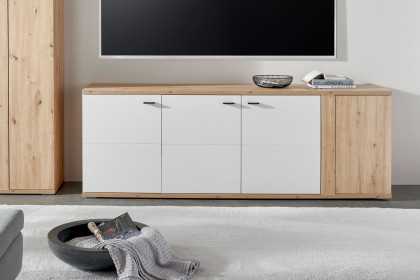 Modica von IDEAL Möbel - Lowboard Eiche Artisan mit Drehregal