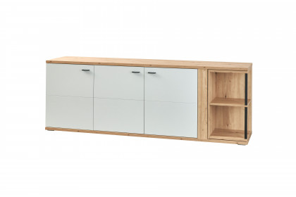 Modica von IDEAL Möbel - Lowboard Eiche Artisan mit Drehregal