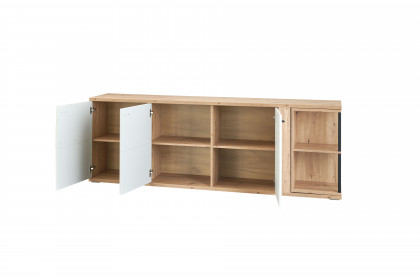 Modica von IDEAL Möbel - Lowboard Eiche Artisan mit Drehregal