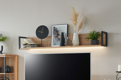 Modica von IDEAL Möbel - Wandboard in Eiche mit Metallrahmen