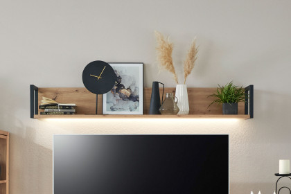 Modica von IDEAL Möbel - Wandboard in Eiche mit Metallrahmen