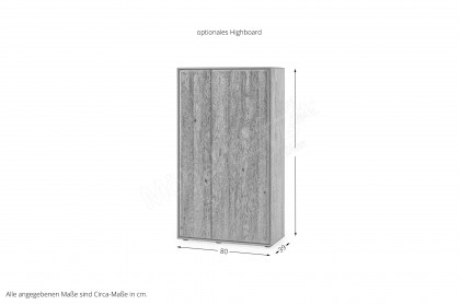 Vala von Hartmann - Highboard Kerneiche