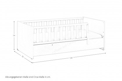 Little Snu von Paidi - Design-Bodenbett 70x140 cm cashmere-beige