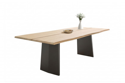 Diego von SIT Mobilia - Esszimmertisch mit Stahlwangen