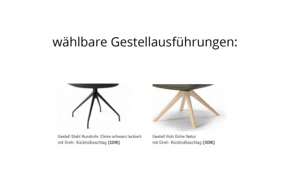 Diego von SIT Mobilia - Esszimmertisch mit Stahlwangen