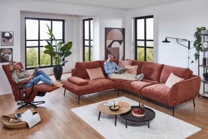 Benton von Poco - Eckcouch links kupfer